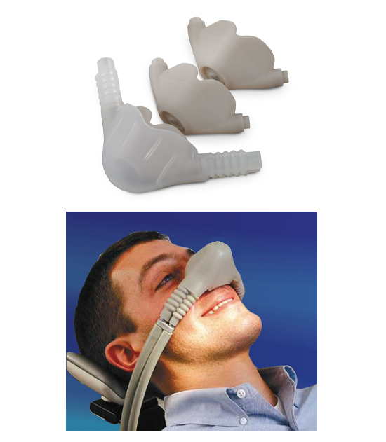 Nasal Hood Kit for nitrous oxide with Liners, Autoclavable: Porter